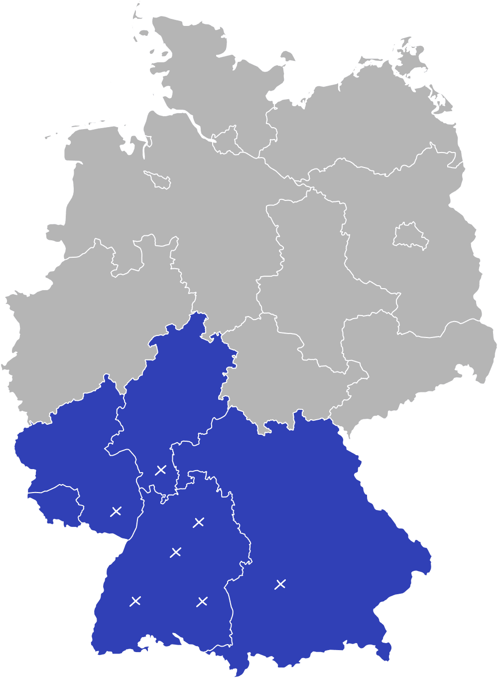 Tätigkeitsgebiet von rümpel-to-go – Stuttgart, Baden-Württemberg und der süddeutsche Raum